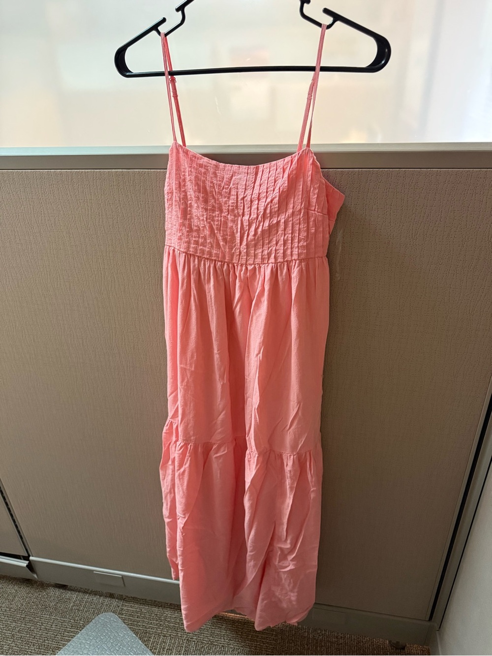American Eagle Outfitters Pink adjustable Spaghetti-Strap Maxi Dress